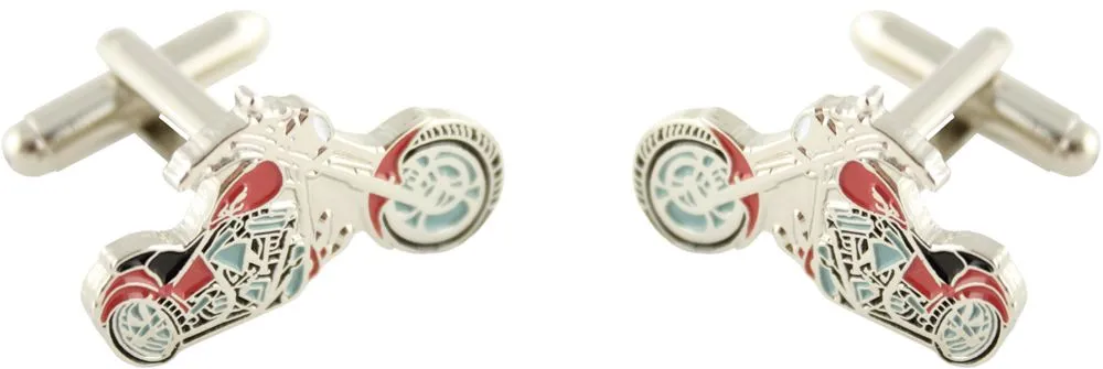 Gemelos para camisa Moto Harley Roja