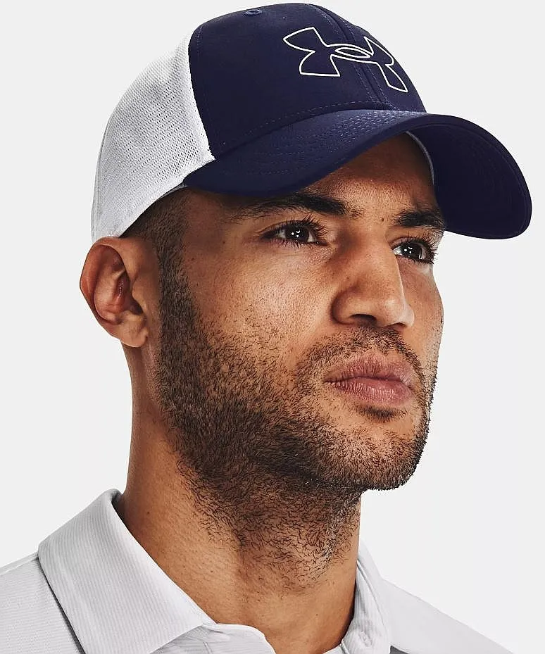GORRA CON VISERA UNDER ARMOUR ISOCHILL DRIVER MESH GOLF  410/MIDNIGHT NAVY/WHITE  MEN´S