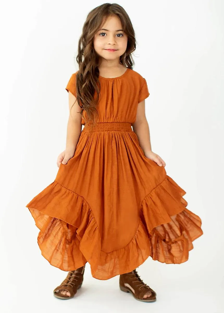 Gran tamaño Princesa Niñas Fiesta de encaje de algodón Adolescentes Vestidos largos Bebé Niños Flor Niña Boda Cumpleaños Niños R