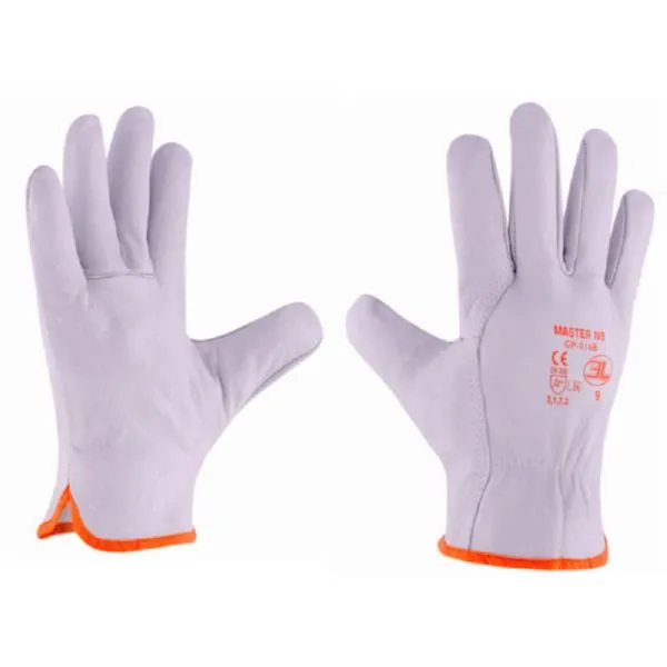 GUANTE MECANICO L09 MASSTER PIEL BL 3L MASSTER NB T9