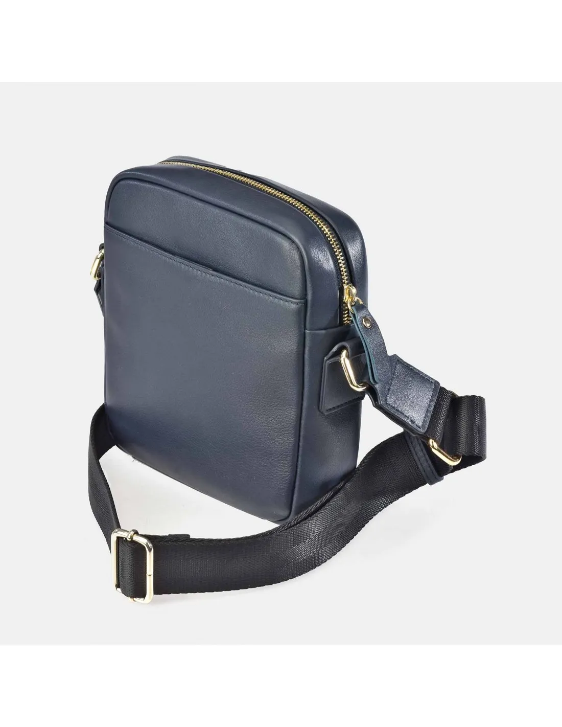 GUY LAROCHE Bolso de cruzar con cremallera para hombre en piel Rayas
