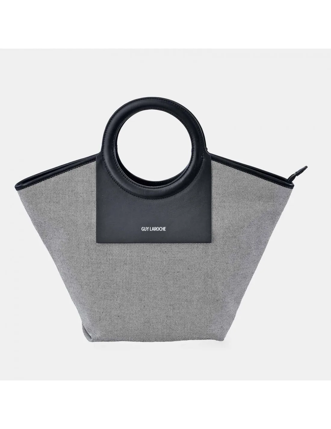 GUY LAROCHE bolso de mano tote para mujer en lona y piel
