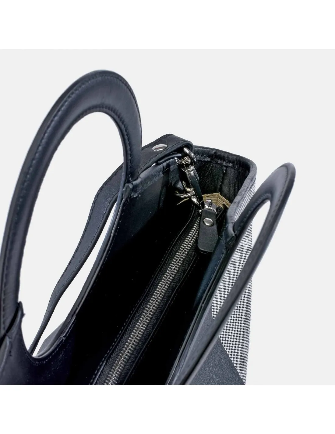 GUY LAROCHE bolso de mano tote para mujer en lona y piel