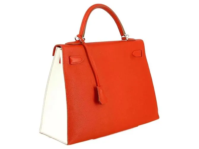 Hermès Kelly 32 Bandera Sellier Roja 