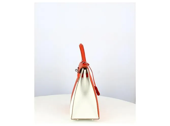 Hermès Kelly 32 Bandera Sellier Roja 
