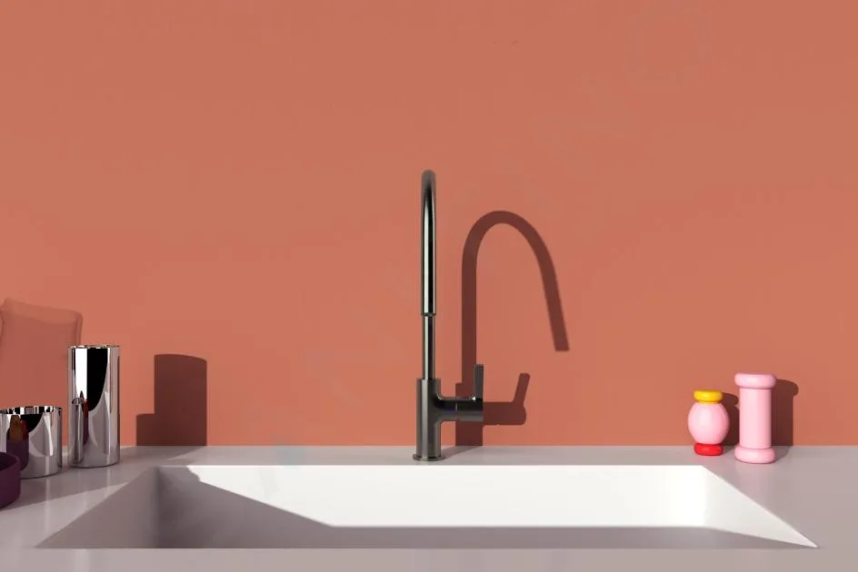IDEAL STANDARD GUSTO  GRIFO DE FREGADERO, GRIS MAGNéTICO BD408A5