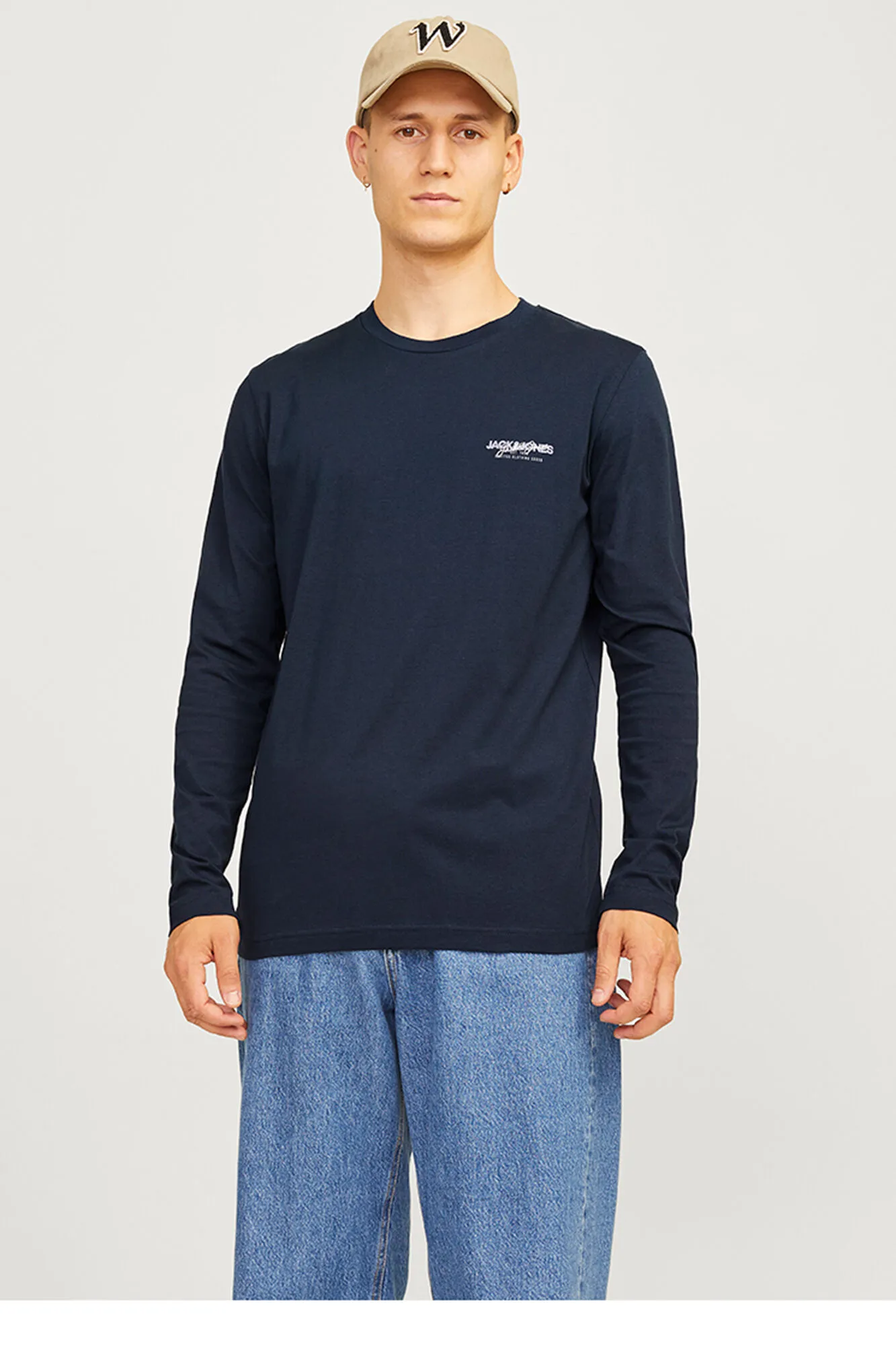 Jack & Jones Camiseta estándar fit manga larga