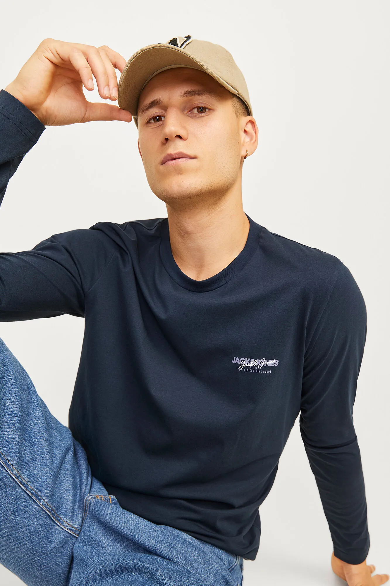 Jack & Jones Camiseta estándar fit manga larga