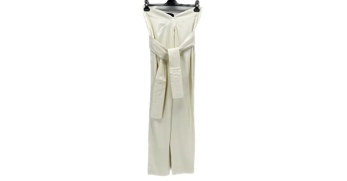 JAY AHR Pantalón T.fr 36 Viscosa Blanco 