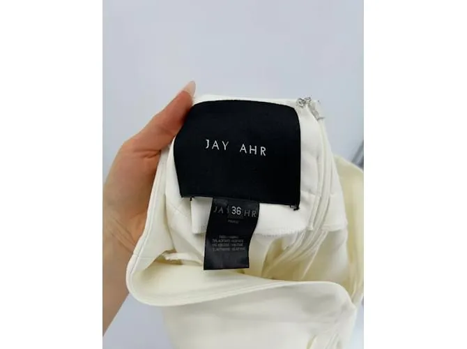 JAY AHR Pantalón T.fr 36 Viscosa Blanco 