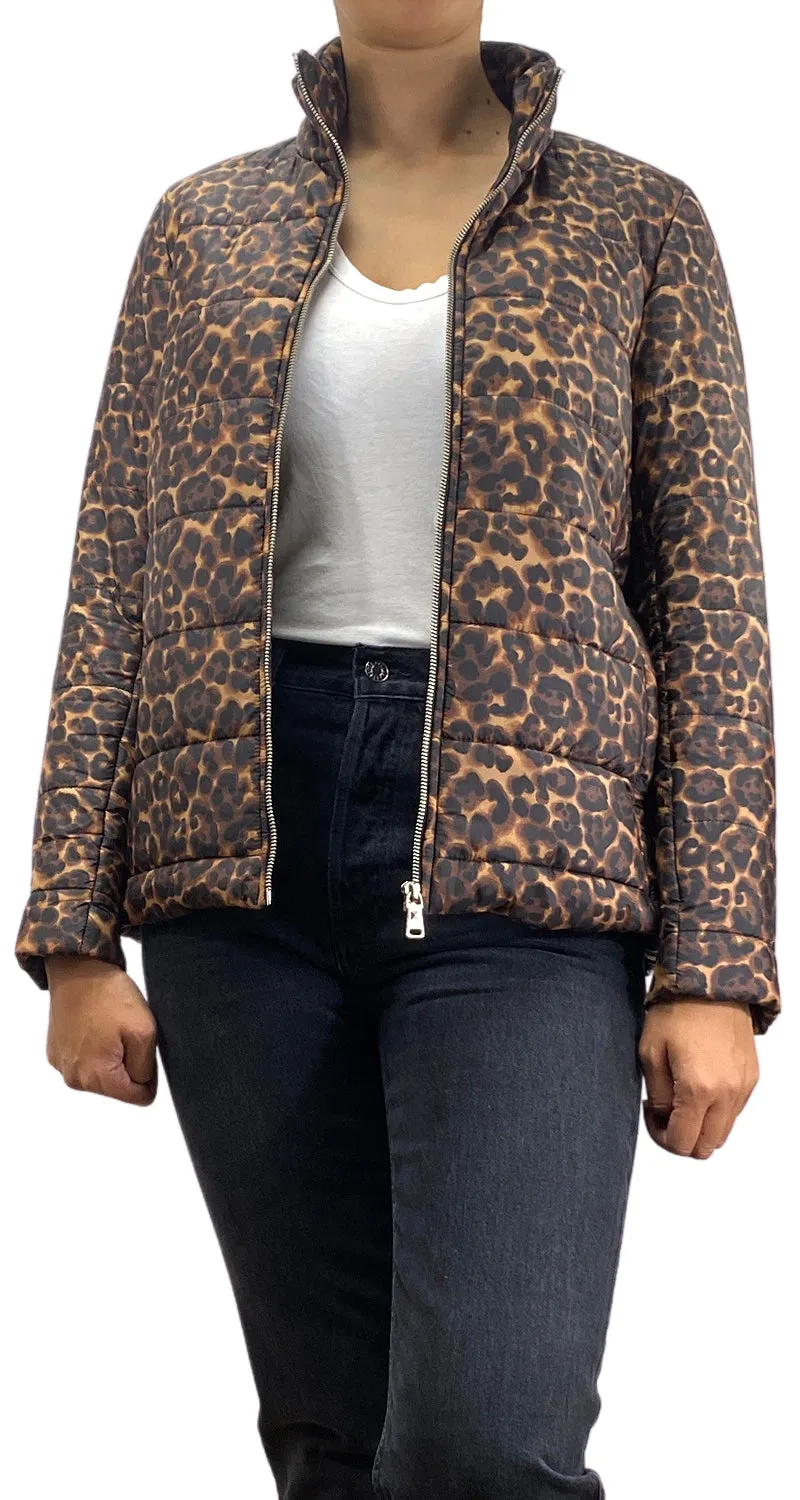 JAZMIN CHEBAR Parca Animal Print