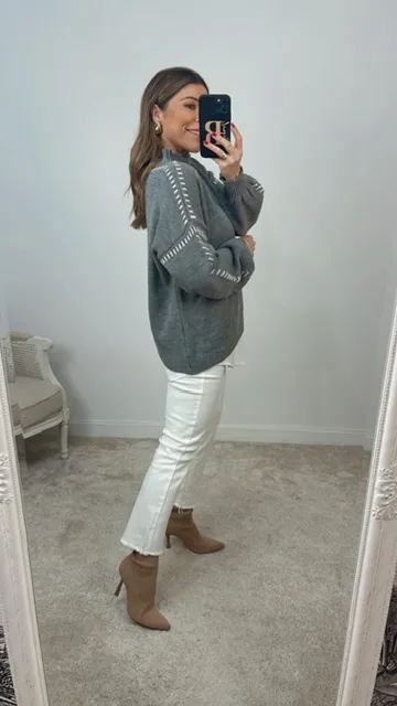 Jeans Flare Basic Blanco