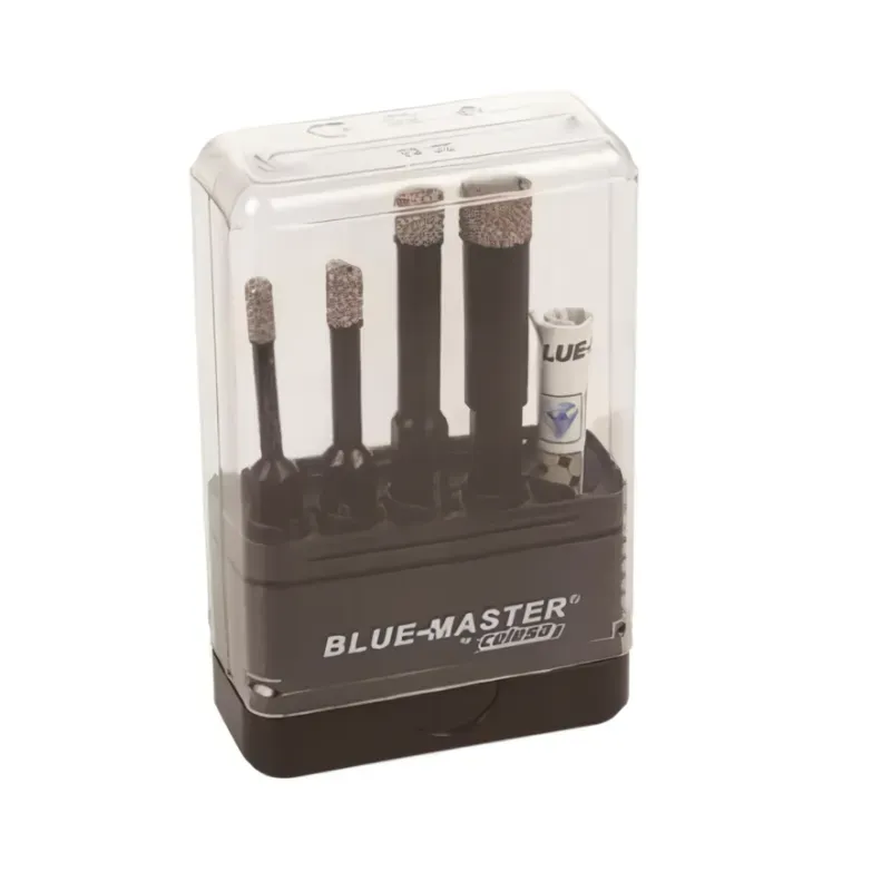 Juego de 4 brocas diamante porcelánico Blue Master