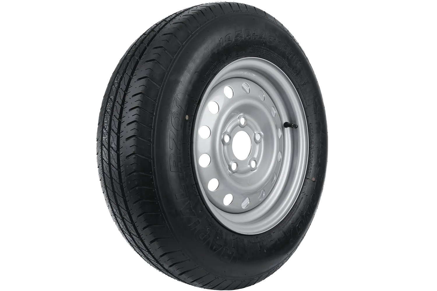 Juego de dos ruedas reforzadas para remolque LINGLONG TIRE 185/80 R14C 104/102N UNITRAILER RIM 5.5Jx14"H2 5x112 ET:30