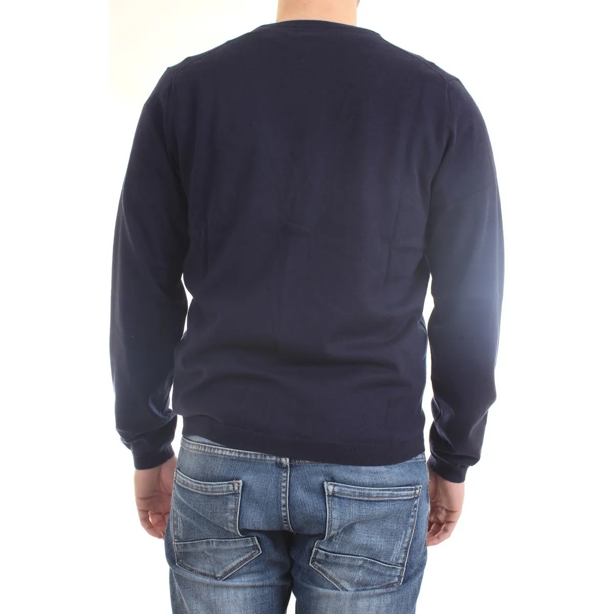 K40103 Cardigan hombre azul