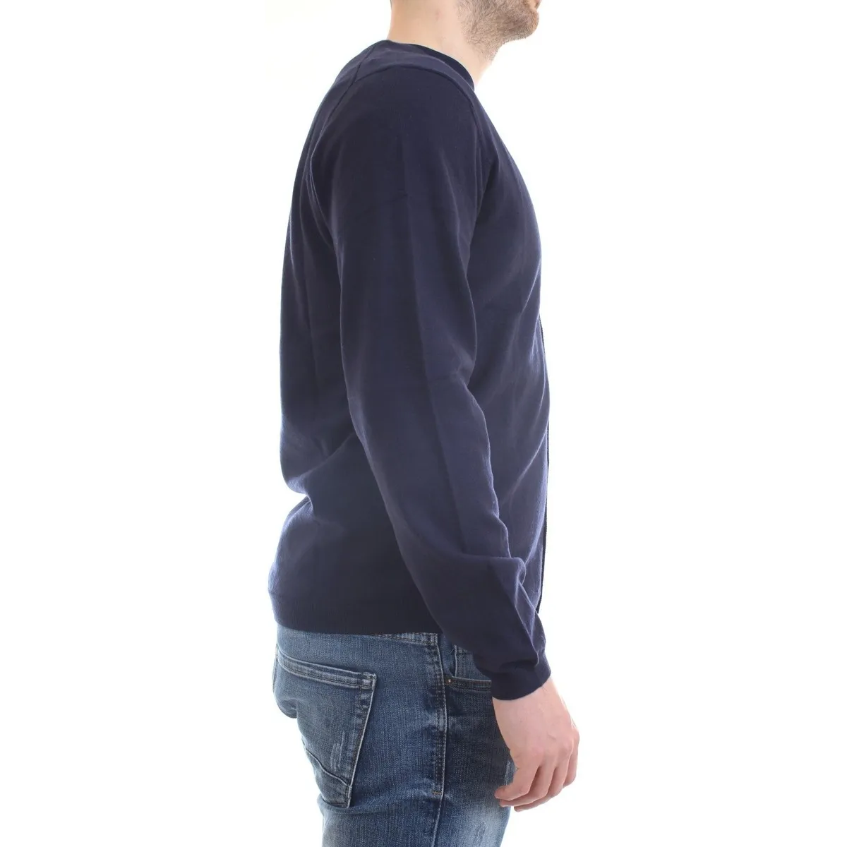 K40103 Cardigan hombre azul