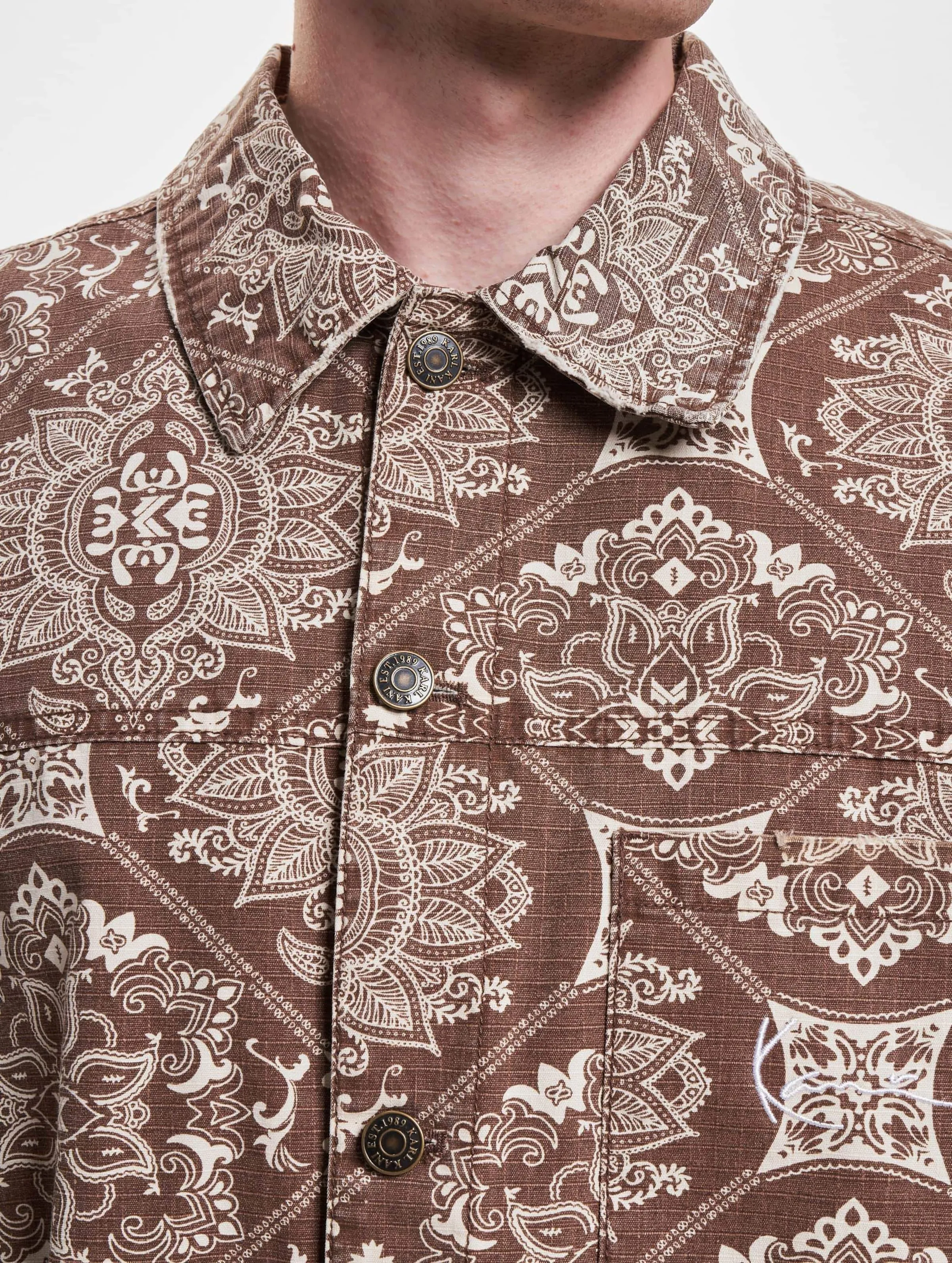 Karl Kani Chest Signature Washed Ribstop