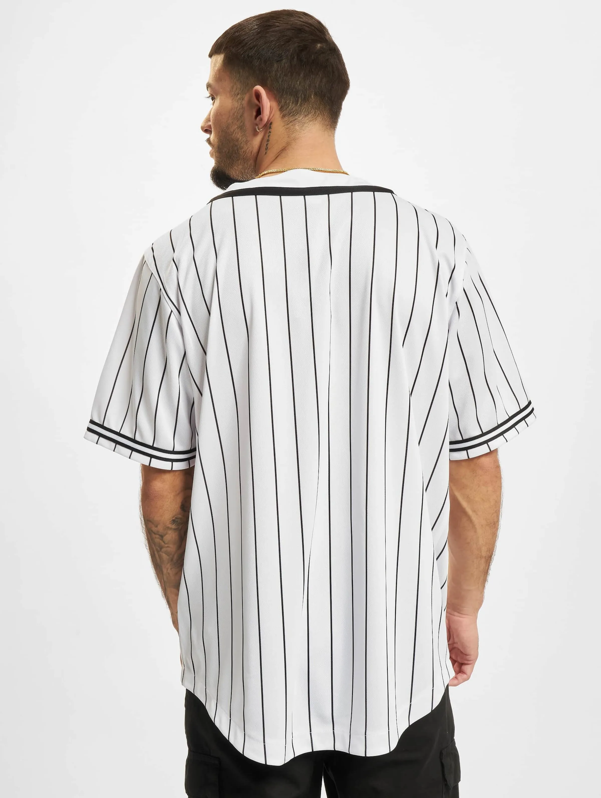Karl Kani Karl Kani Serif Pinstripe Baseball Shirt