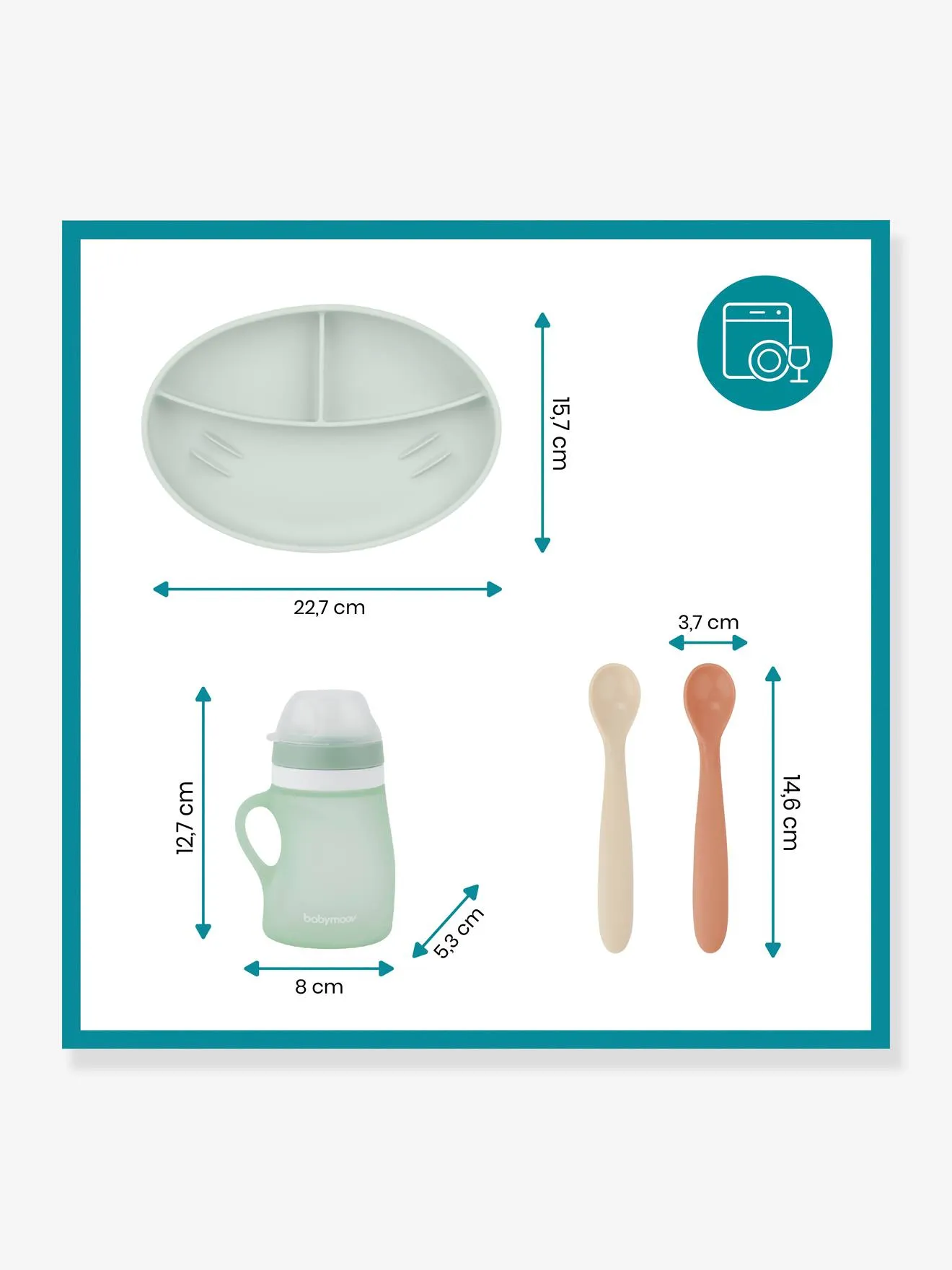 Kit para comida silicona BABYMOOV Grow'Isy