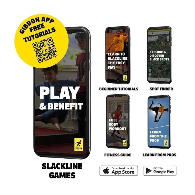 KIT SLACKLINE GIBBON FUNLINE  15M NIñOS