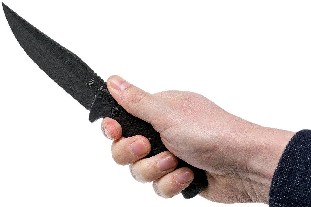 Kizer Little River Bowie 1029 cuchillo fijo, Dirk Pinkerton design