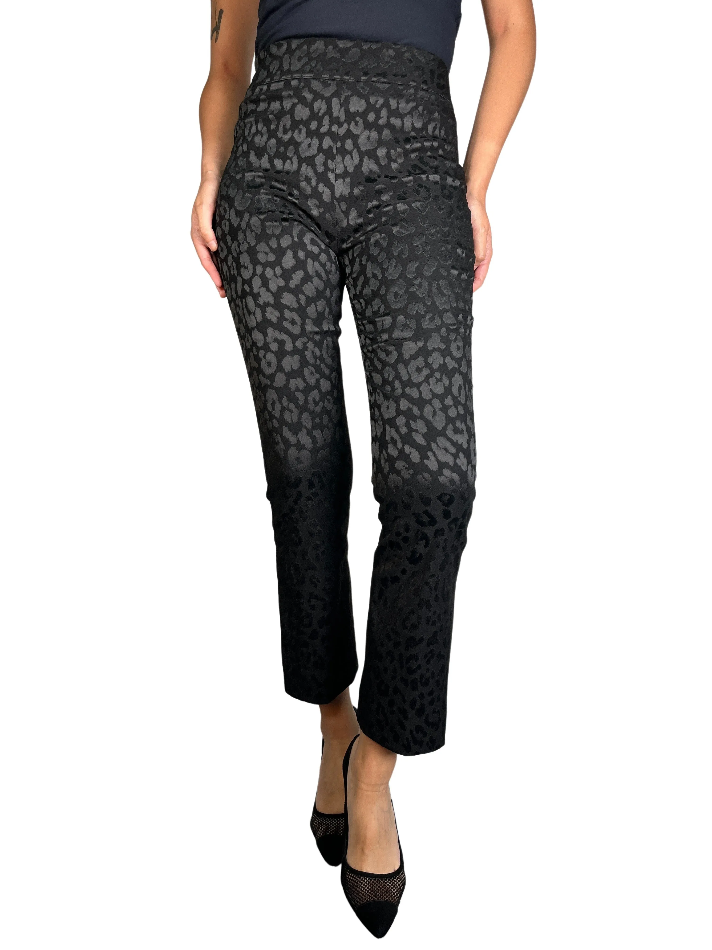 KOKORO Pantalón Animal Print Negro