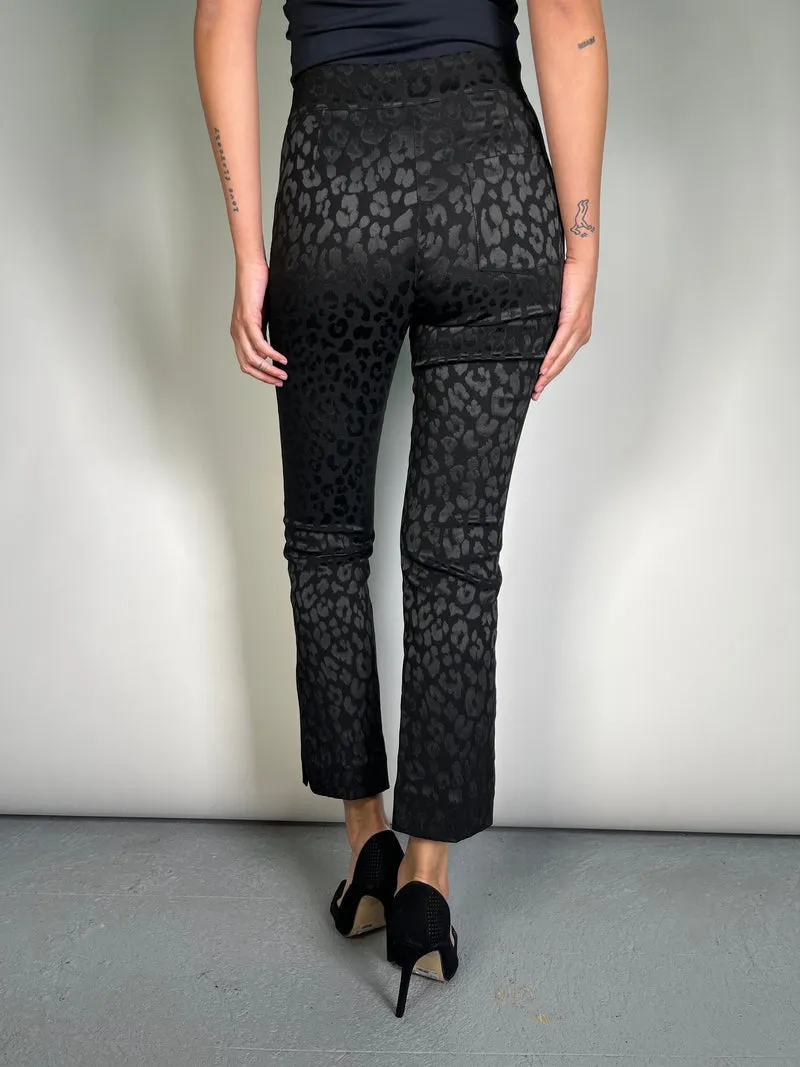 KOKORO Pantalón Animal Print Negro