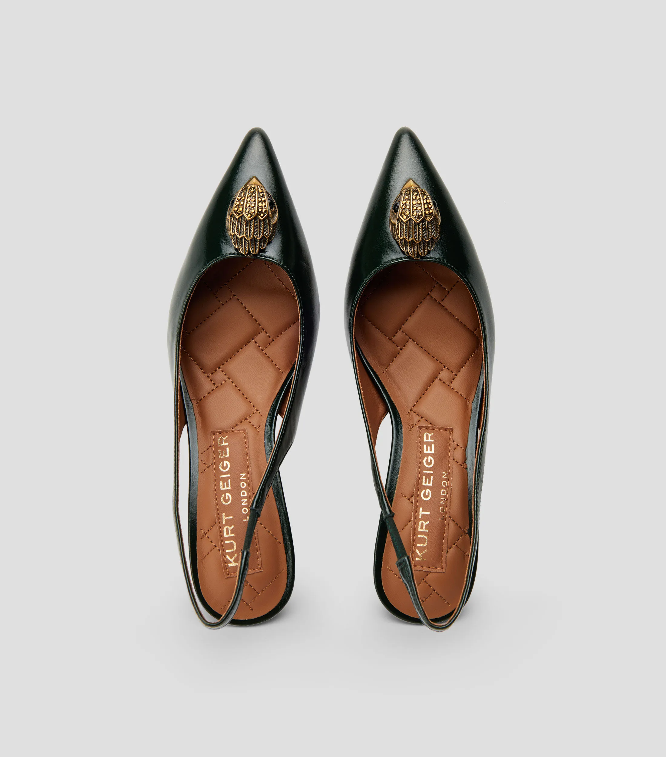 Kurt Geiger Zapatillas Slingback Belgravia con tacón medio delgado Mujer
