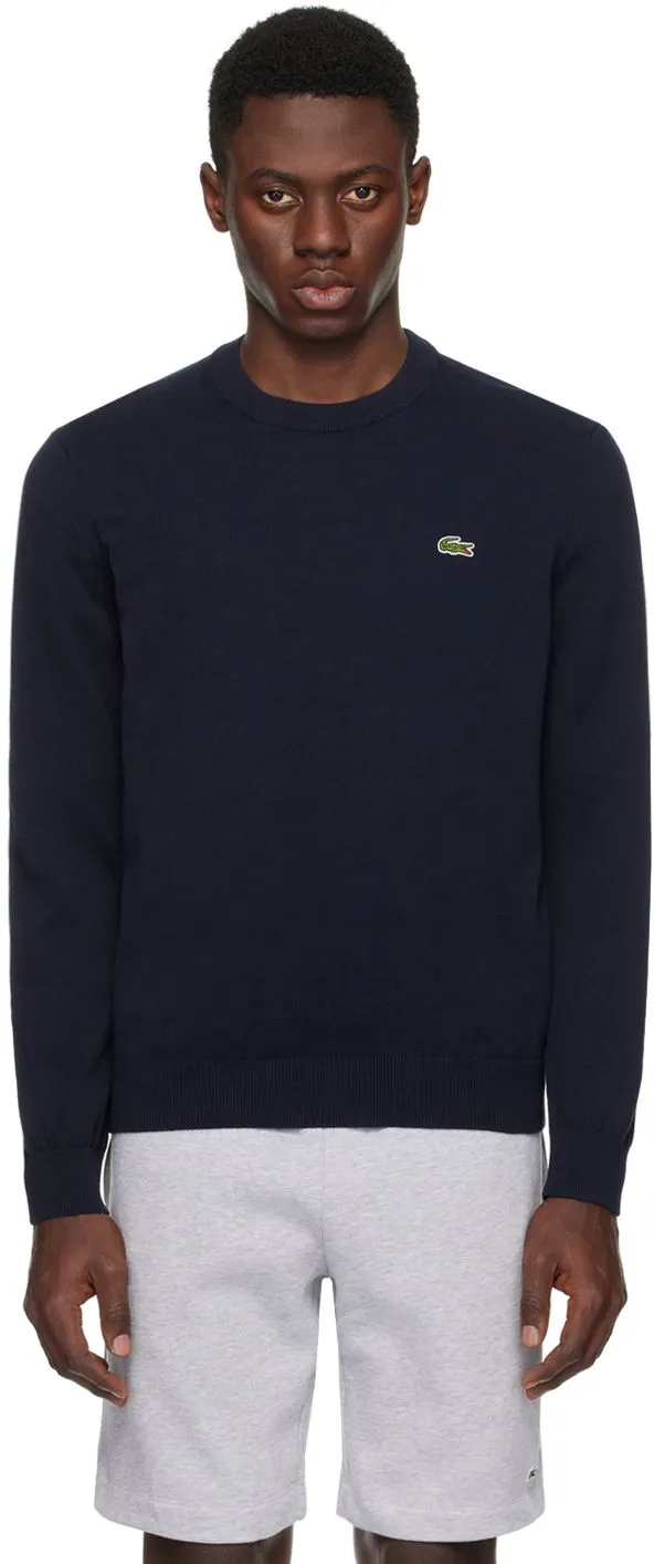 Lacoste Navy Crewneck Sweater