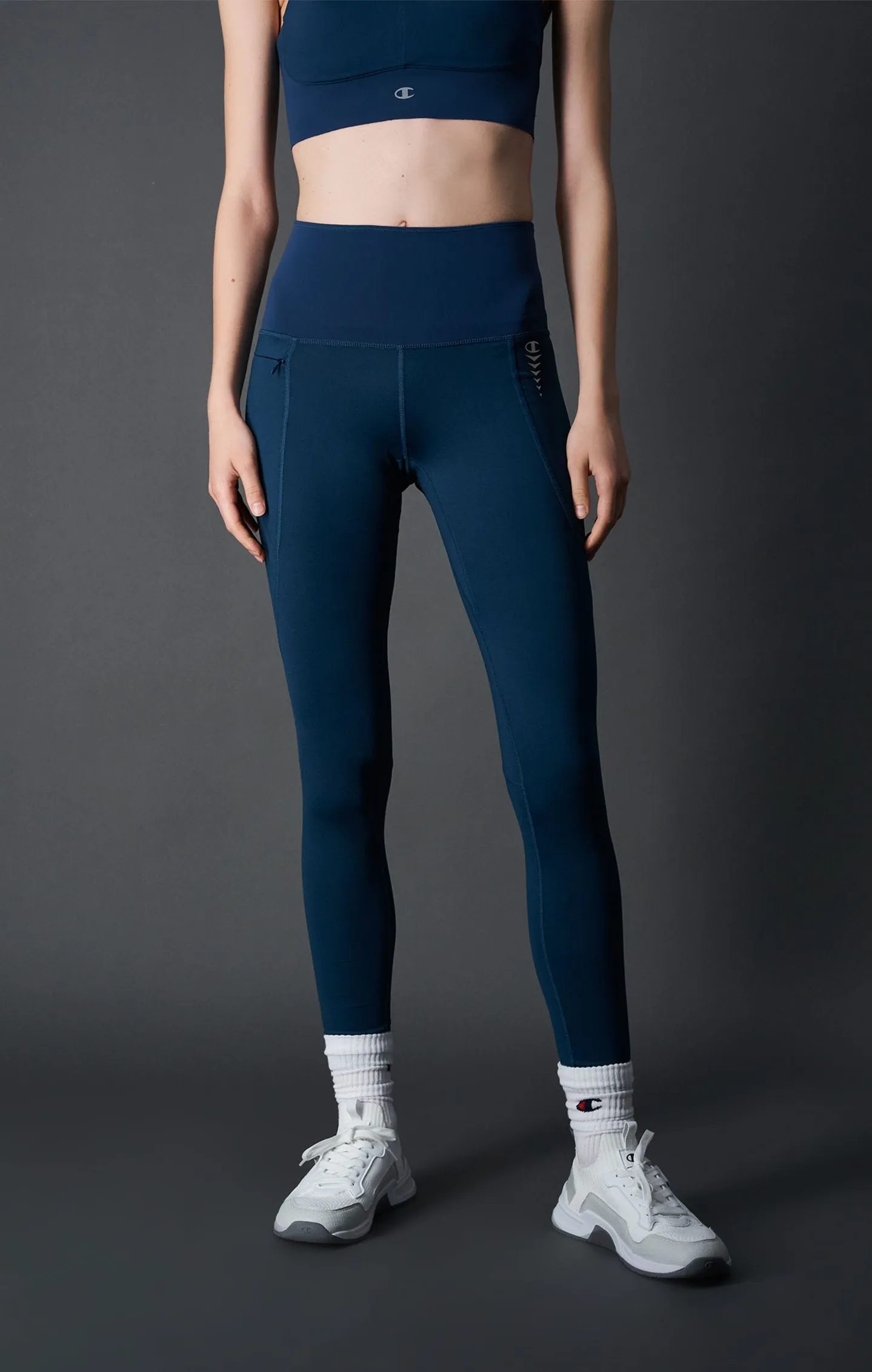 Leggings deportivos con logotipo C reflectante