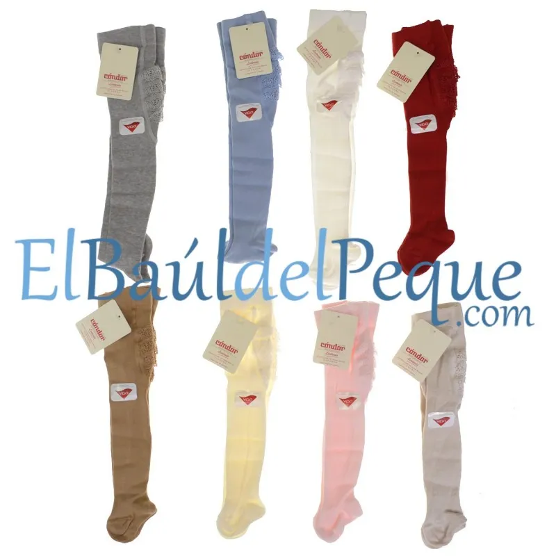 Leotardo Bebé Cava 303 con Puntilla en el Culete