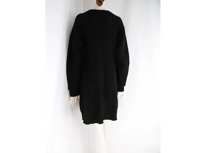 LIMI feu vestido de lana mohair Negro 