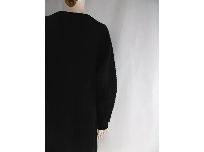 LIMI feu vestido de lana mohair Negro 