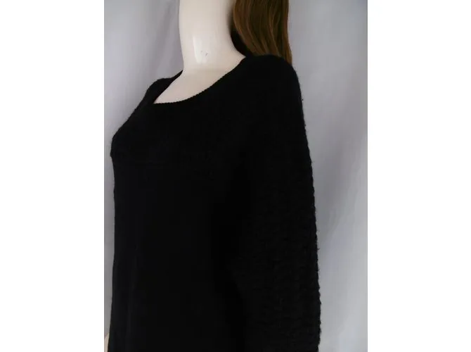 LIMI feu vestido de lana mohair Negro 