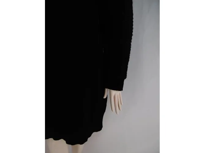 LIMI feu vestido de lana mohair Negro 