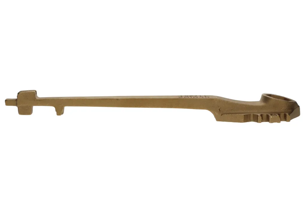 Llave para bidones universal en bronce, para bidones normales con tapón