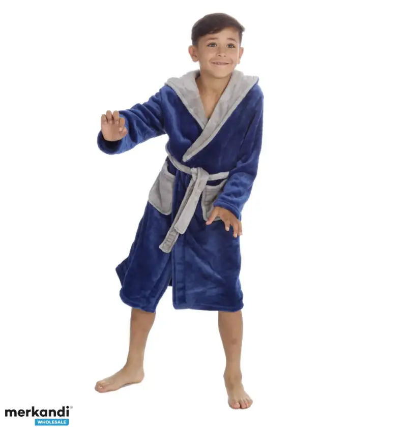 Los niños roban a los niños, los niños, las niñas, el albornoz, el diseñador, el vestidor liso, la ropa de salón de noche. 9/16 