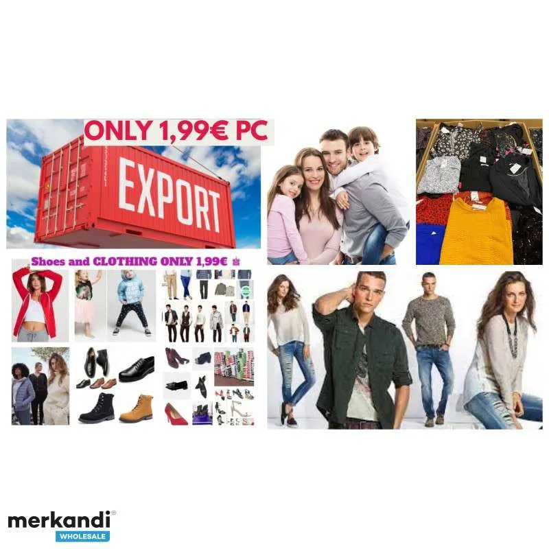 LOTE DE ROPA Y CALZADO  EXCESO DE EXISTENCIAS DE MARCAS EUROPEAS