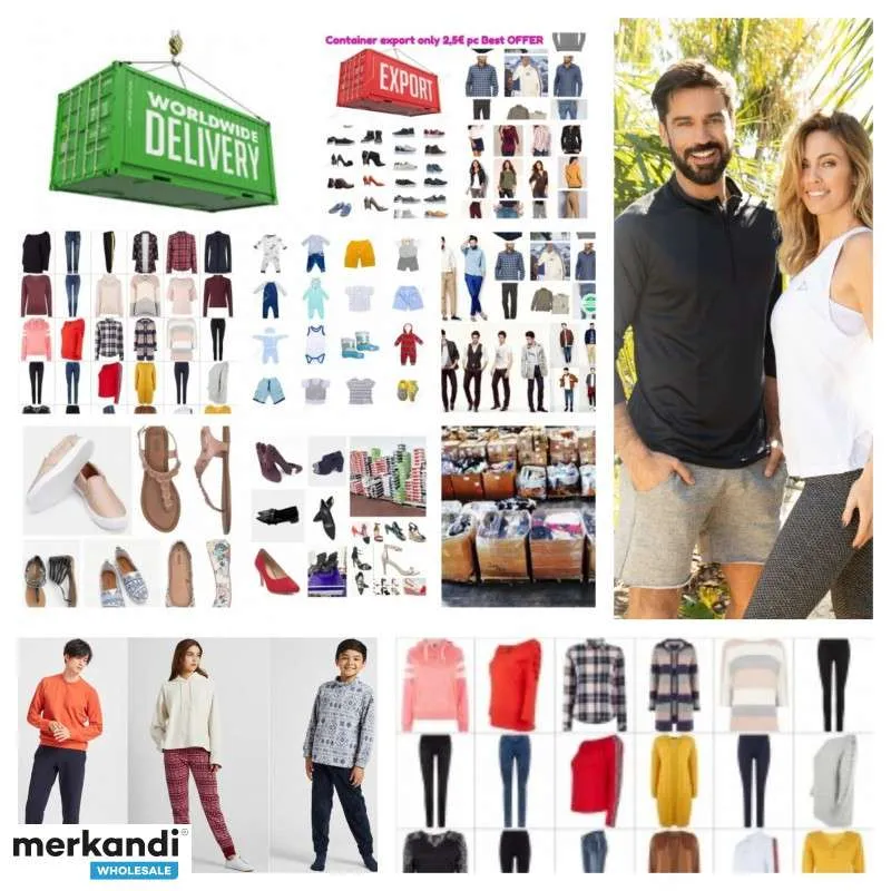 LOTE DE ROPA Y CALZADO  EXCESO DE EXISTENCIAS DE MARCAS EUROPEAS