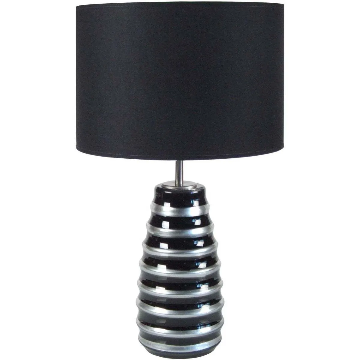 lámpara de noche redondo vidrio negro
