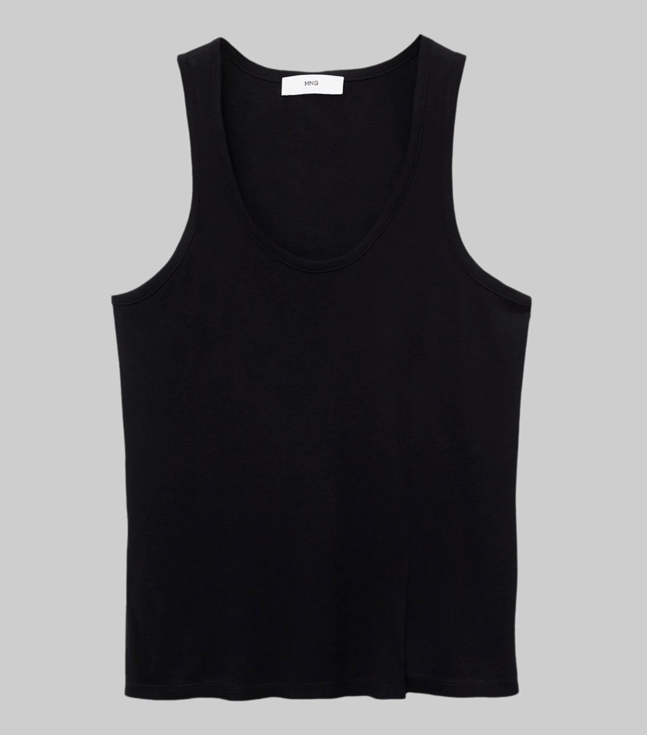 Mango Top liso sin mangas Mujer