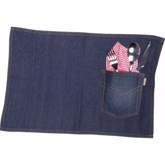 Mantel de tejido vaquero individual WORKTEAM M715 (pack de 4 unidades)