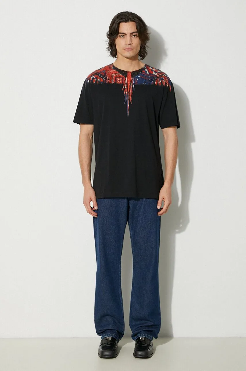 MARCELO BURLON WINGS BASIC GRAPHIC PRINT TSHIRT