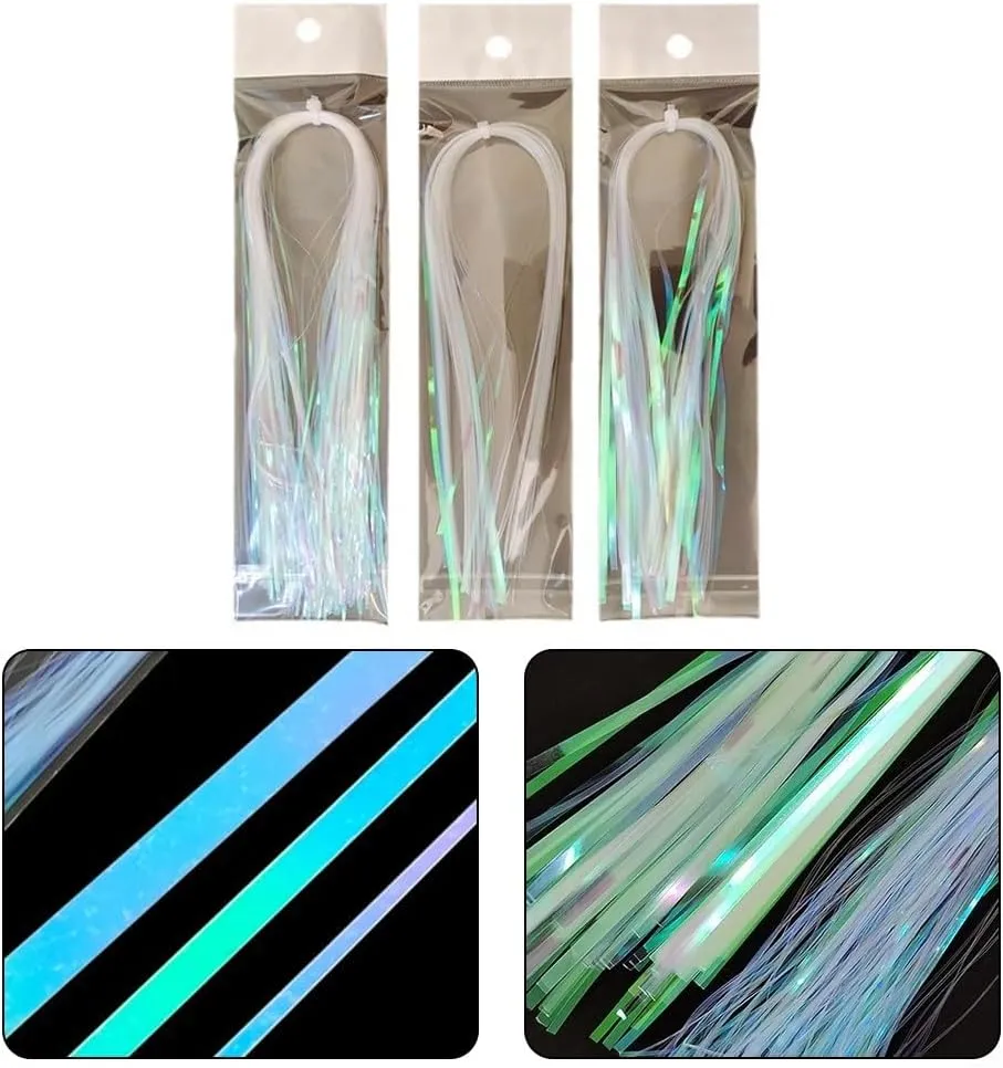 Material reflectante para atar moscas  35 cm  correa trasera de ninfa  diseño ligero para el éxito de la pesca (1 mm)