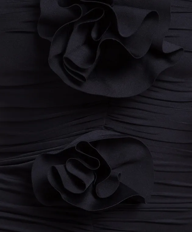 Maygel Coronel Black swimsuit with applications