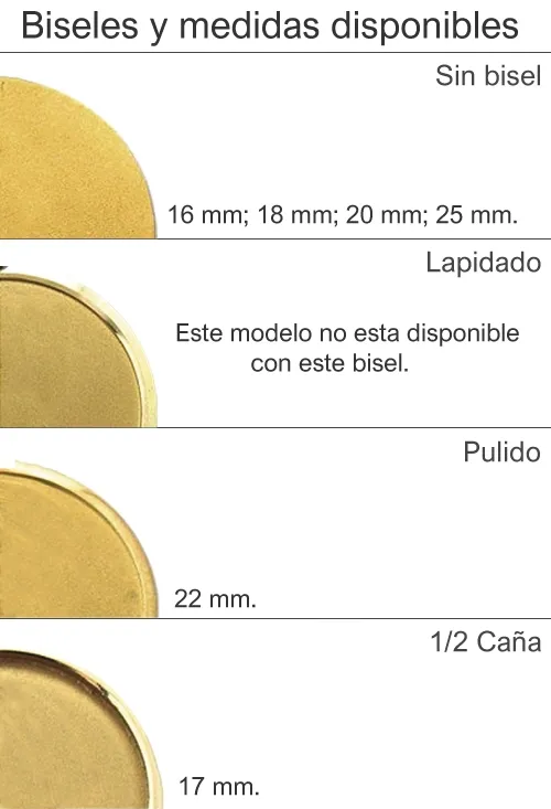 MEDALLA SAN ANTONIO DE PADUA EN ORO DE LEY Y 22 MM 268_M11722P