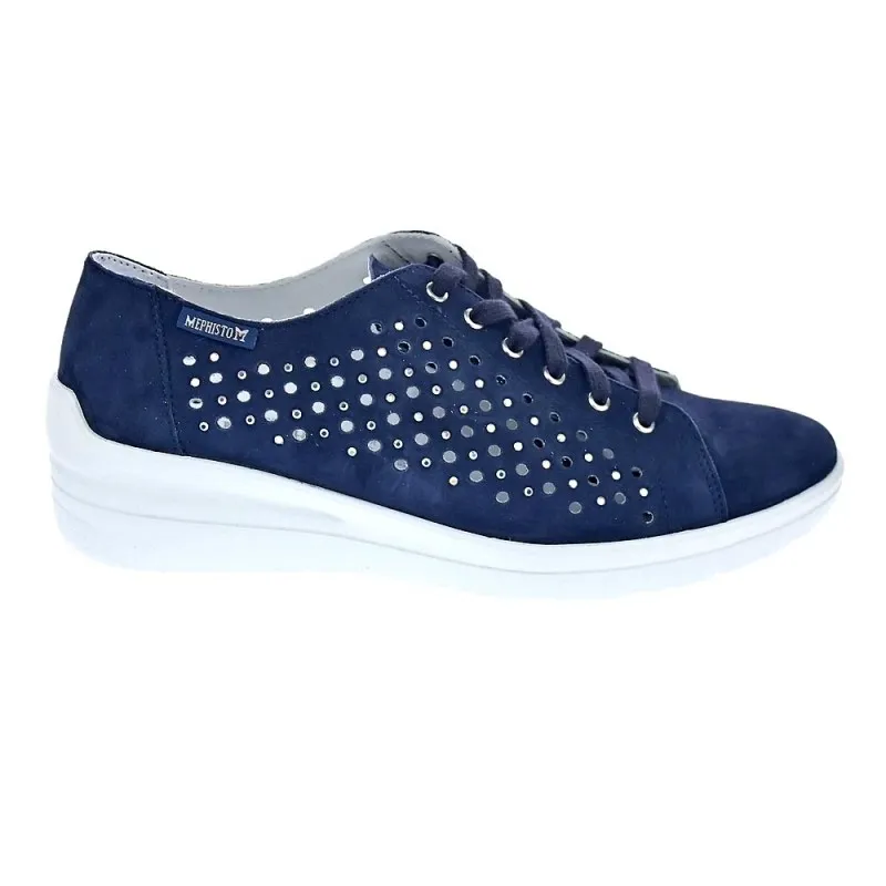 Mephisto Zapatillas Mujer Carla Azul