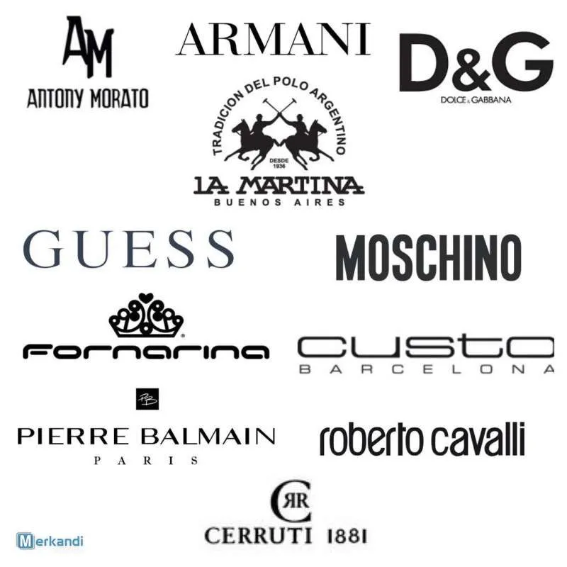 Mezcla de ropa de marcas premium