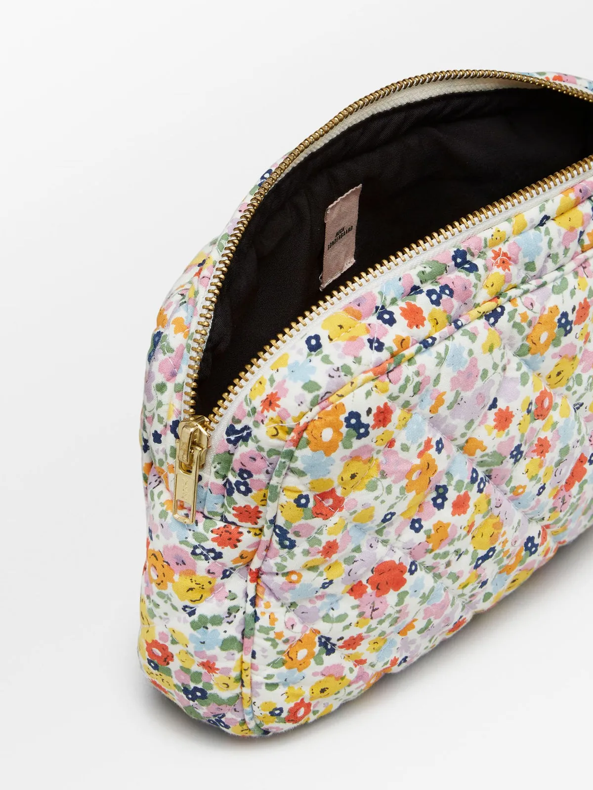 MINI BOLSO MANO ALGODN FLORECITAS