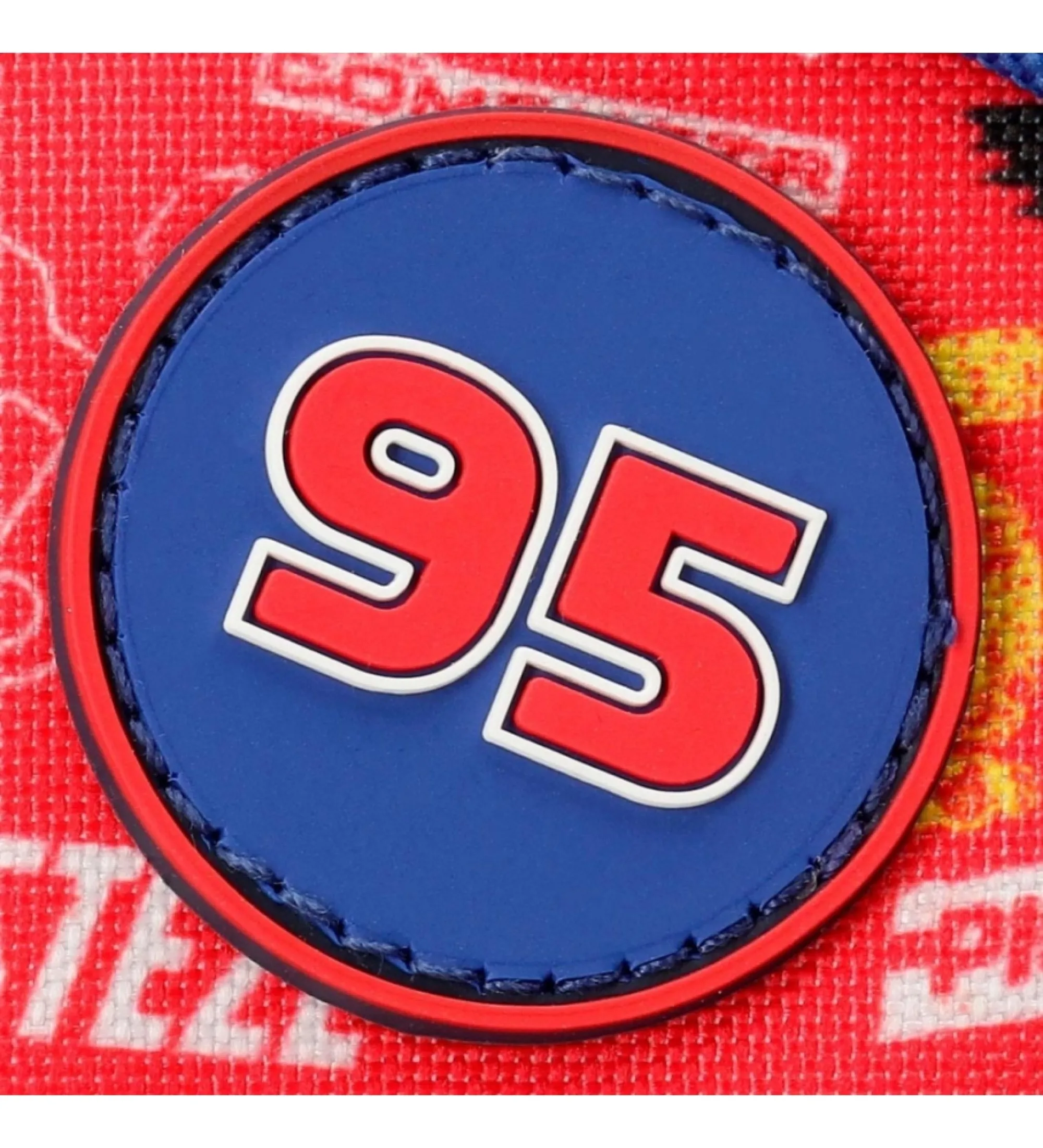 Mochila de guarderia Cars Lets race con carro rojo